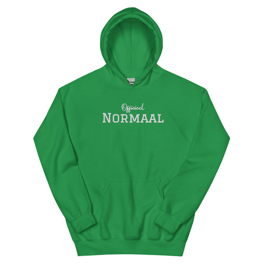 Margi Officieel normaal funny cosy and colorful hoodie green front