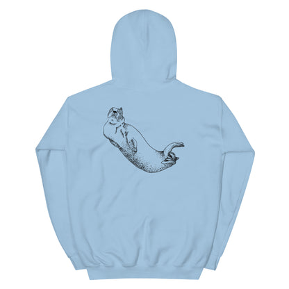 Margi logo hoodie stitchvis weird drawing original design hand drawn illustration 