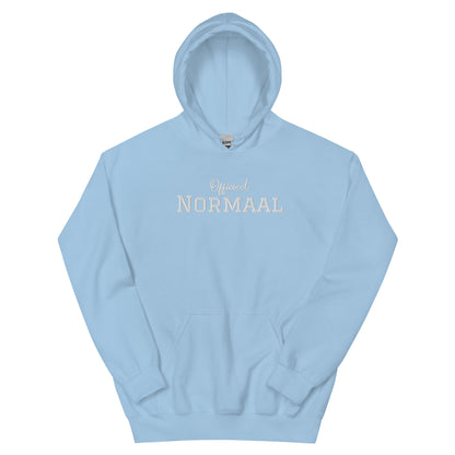 Margi Officieel normaal funny cosy and colorful hoodie light blue front