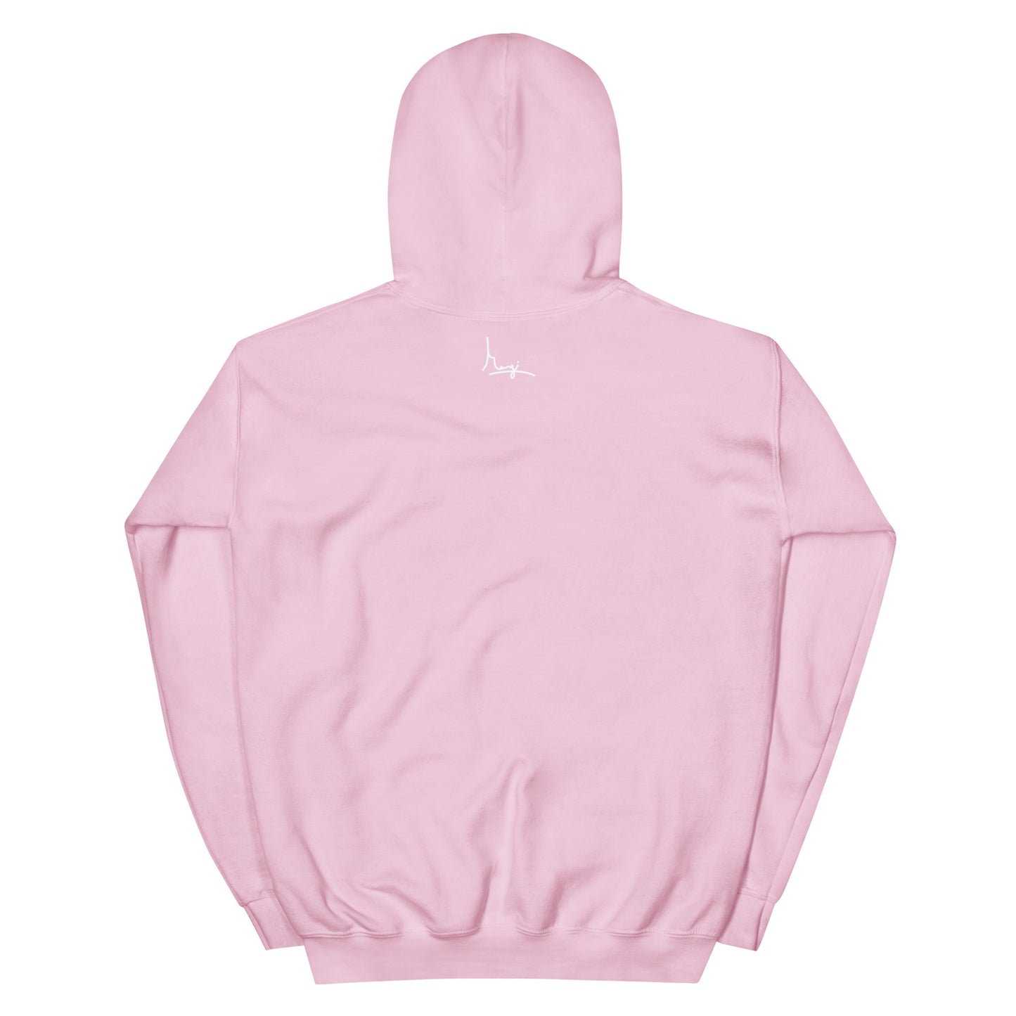 Margi Officieel normaal funny cosy and colorful hoodie pink back