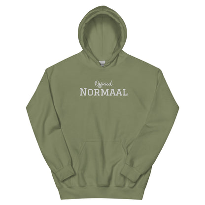 Margi Officieel normaal funny cosy and colorful hoodie military green front