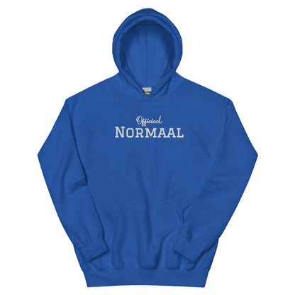 Margi Officieel normaal funny cosy and colorful hoodie royal blue front