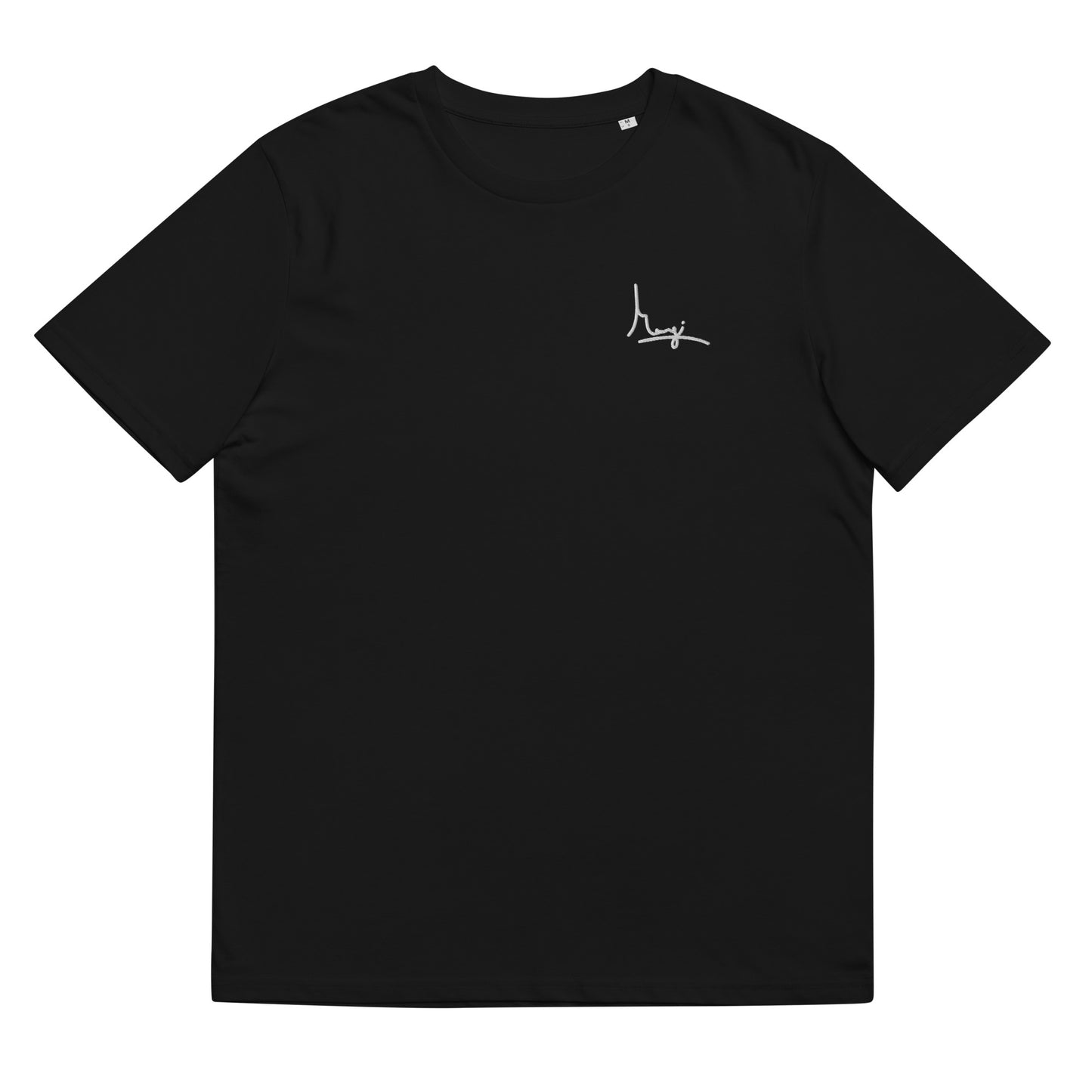 Margi logo t-shirt embroidery embroided original design hand drawn illustration black