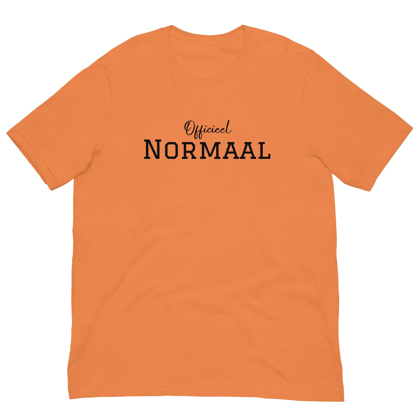 Margi officieel normaal funny T-shirt Original joke colorful  orange front