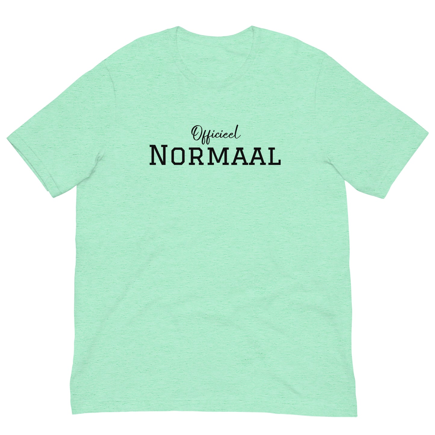 Margi officieel normaal funny T-shirt Original joke colorful  heather mint front