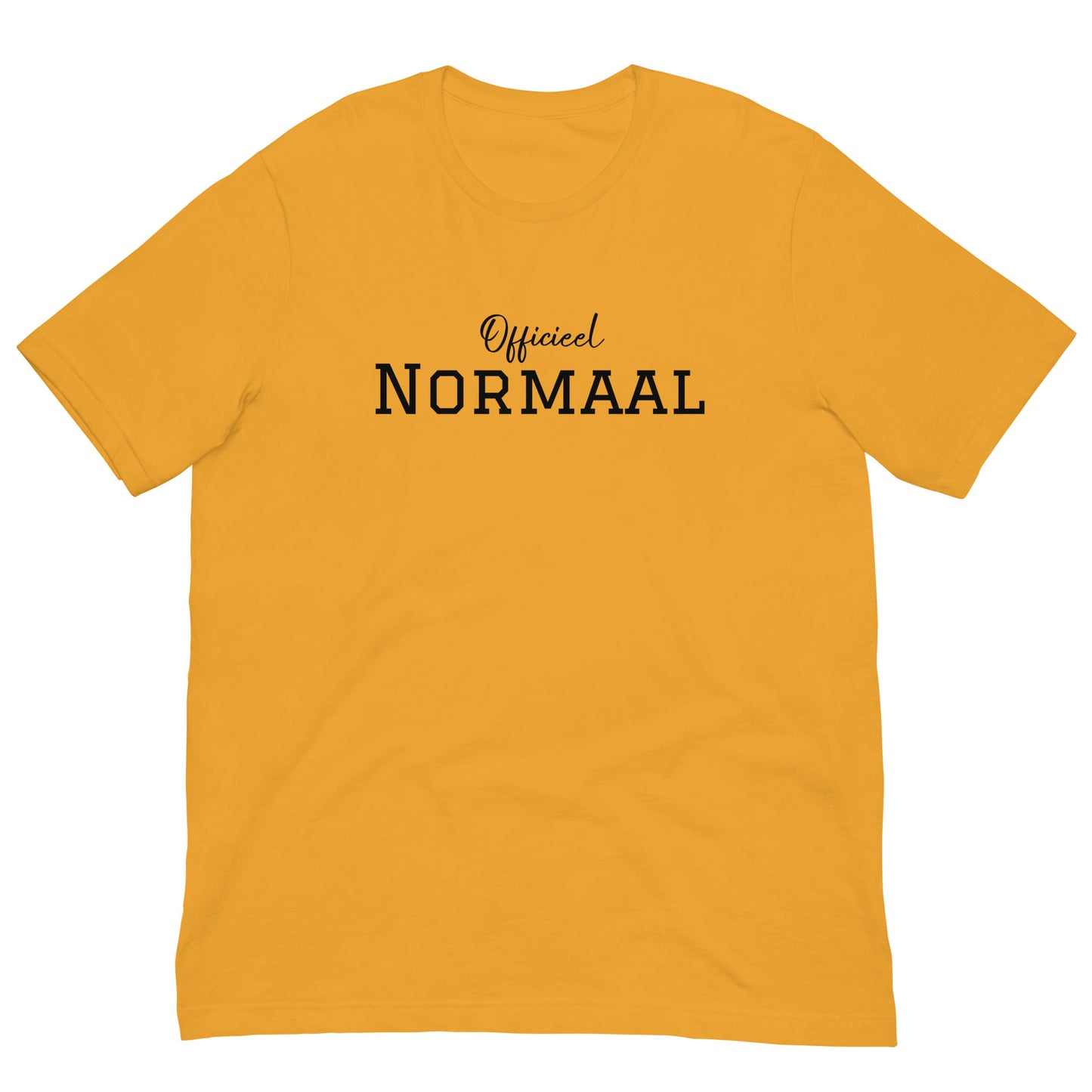 Margi officieel normaal funny T-shirt Original joke colorful  Mustard front