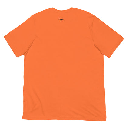 Margi officieel normaal funny T-shirt Original joke colorful  orange back