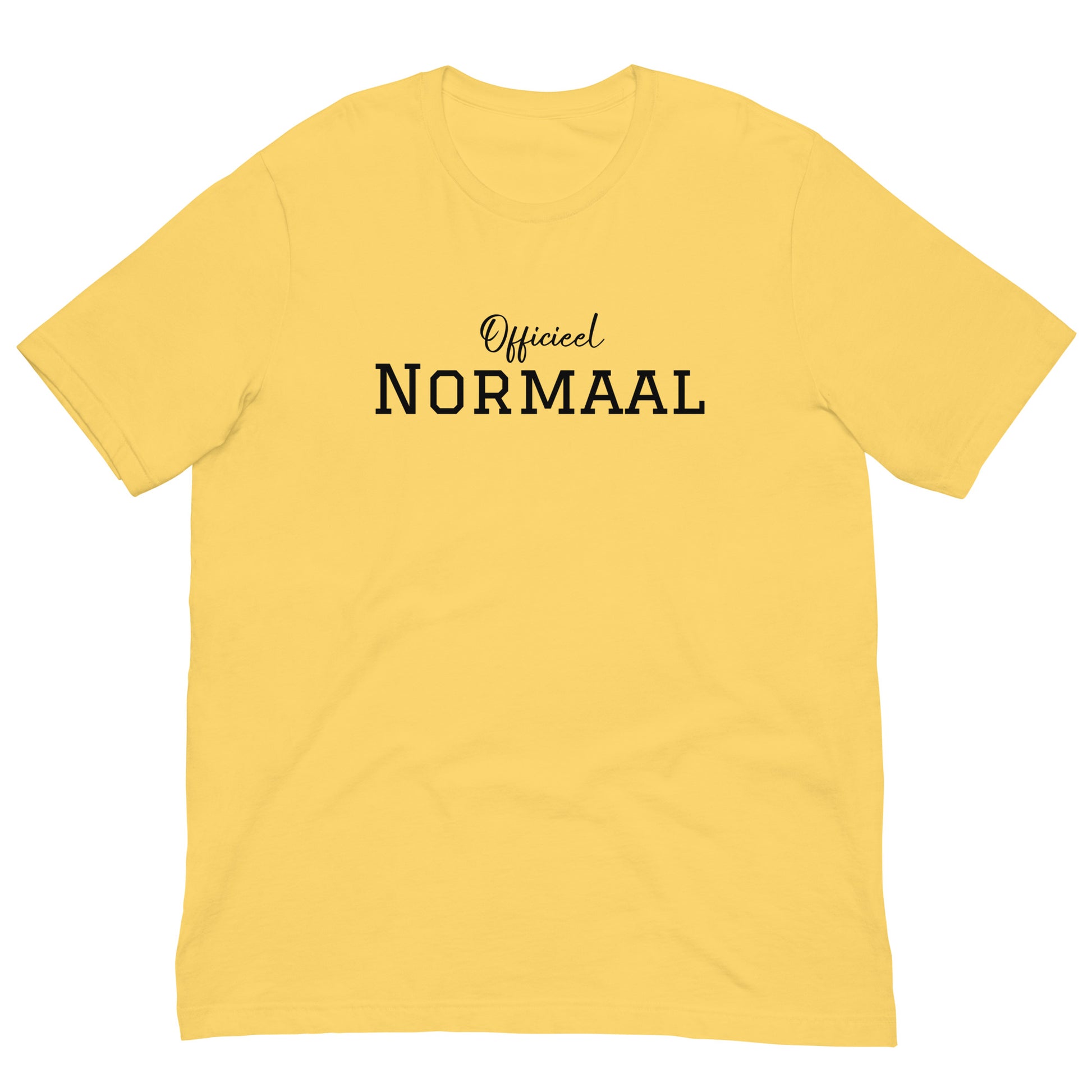 Margi officieel normaal funny T-shirt Original joke colorful  yellow front